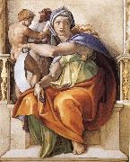 Michelangelo Buonarroti Delphic Sybyl oil on canvas